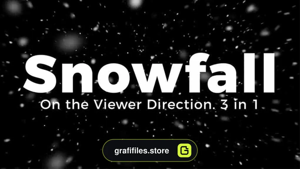 فوتیج بارش برف Snowfall On the Viewer Direction
