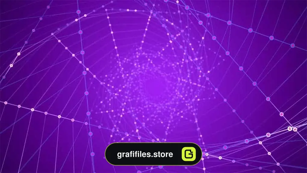 بک گراند موشن گرافیک Connected Lines And Points
