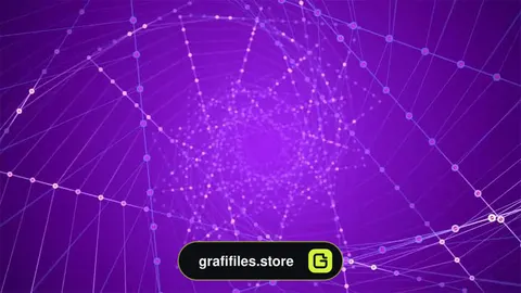 بک گراند موشن گرافیک Connected Lines And Points