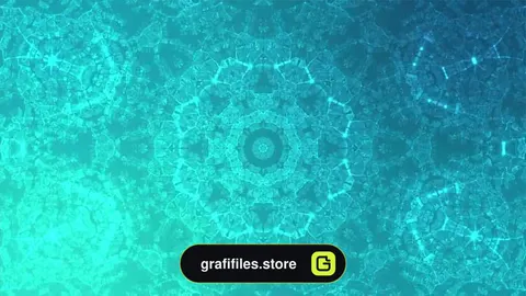 بک گراند موشن گرافیک پترن فیروزه ایی
