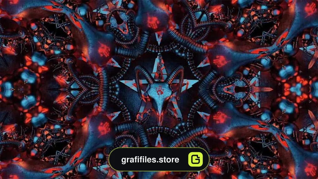 فوتیج موشن گرافیک Devil Sign Mandala