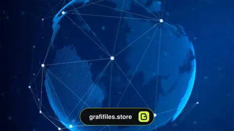 پس زمینه متحرک کره زمین دیجیتال