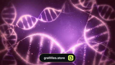 بک گراند موشن گرافیک DNA Background