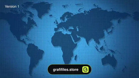 بک گراند موشن گرافیک نقشه جهان