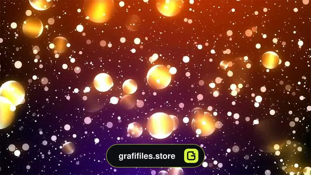 بک گراند موشن گرافیک Gold Glitters