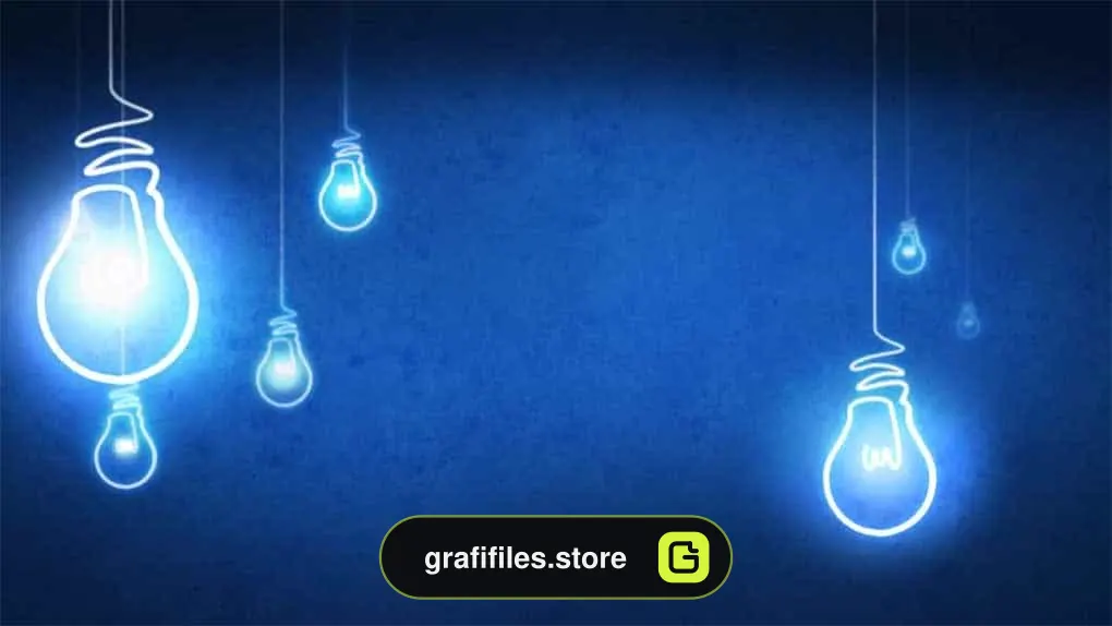 فوتیج موشن گرافیک لامپ Idea Light Bulb