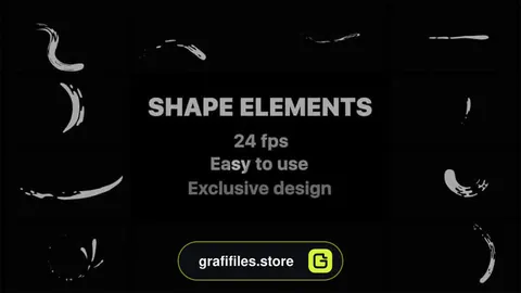 فوتیج اشکال کارتونی سیال Liquid Shape Elements