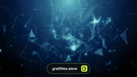بک گراند موشن گرافیک Plexus In Outer Space Background