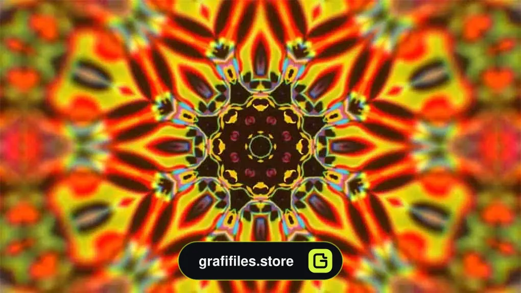 فوتیج موشن گرافیک Psychedelic Kaleidoscope