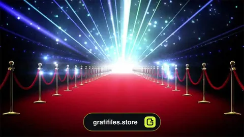 فوتیج موشن گرافیک فرش قرمز