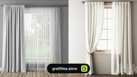 دانلود 60 مدل سه بعدی پرده