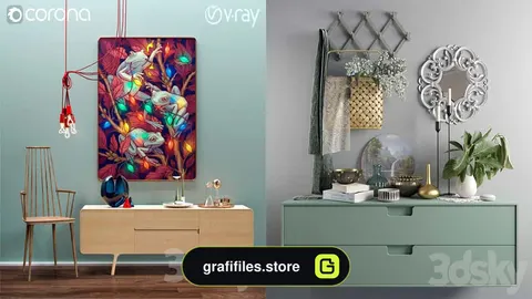 دانلود 50 مدل سه بعدی ست دکوری