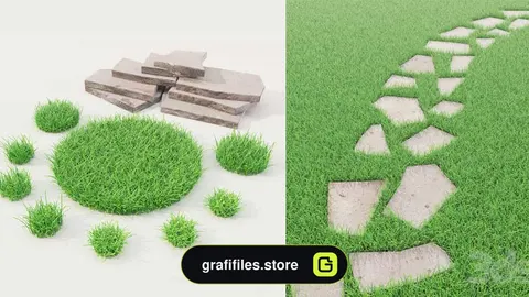 دانلود 18 مدل سه بعدی چمن