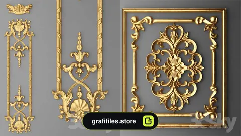 دانلود 60 مدل سه بعدی گچبری