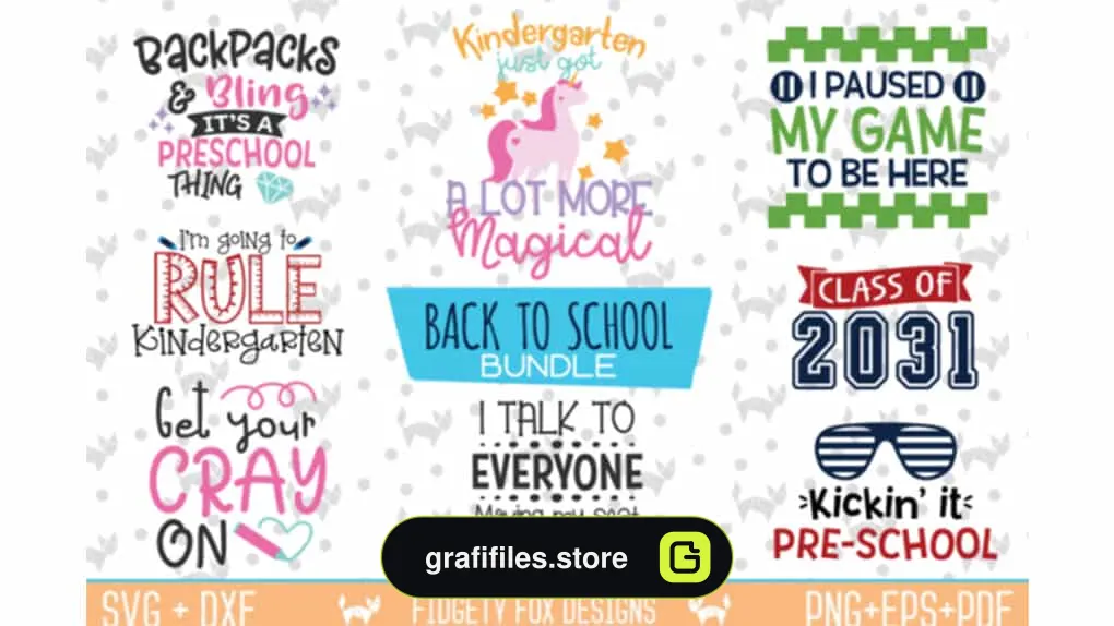کلیپ آرت مدرسه Back To School Bundle