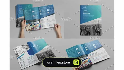 وکتور بروشور Bi-Fold Brochure