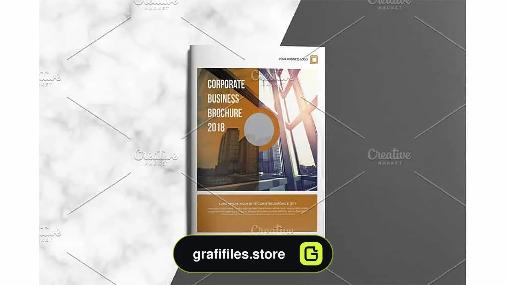 قالب آماده ایندیزاین بروشور Business