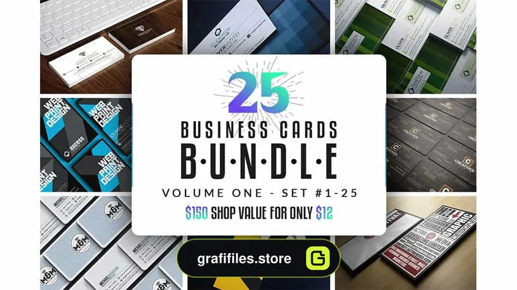 فایل لایه باز کارت ویزیت Business Cards Bundle