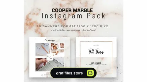 فایل لایه باز اینستاگرام Cooper