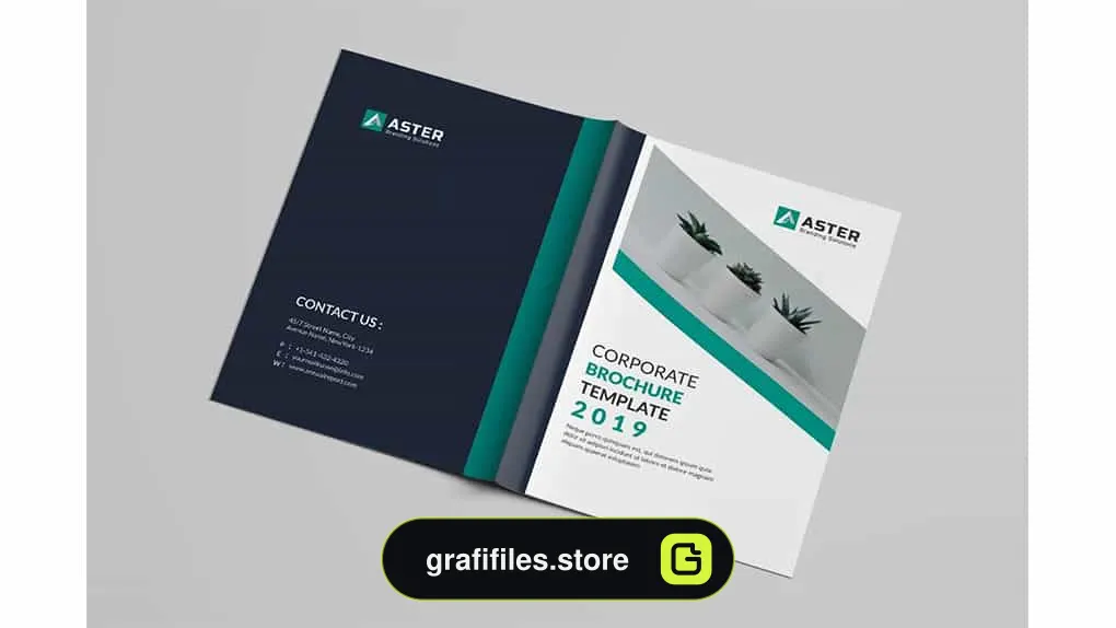قالب ایندیزاین بروشور شرکتی Corporate Brochure Template
