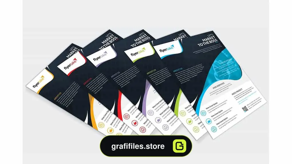 فایل لایه باز تراکت Corporate Flyer