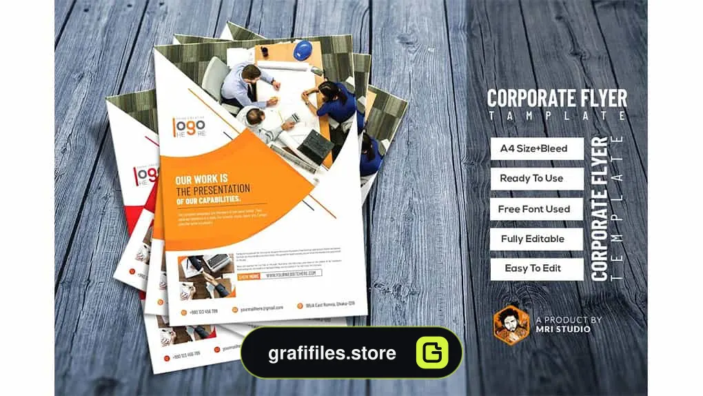 وکتور تراکت شرکتی Corporate Flyer Template