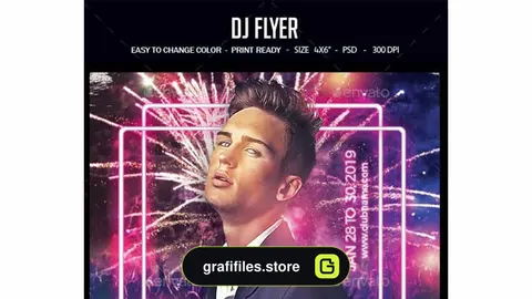 فایل لایه باز آگهی Dj Flyer