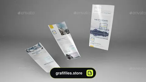 موکاپ تراکت DL Flyer Mockups