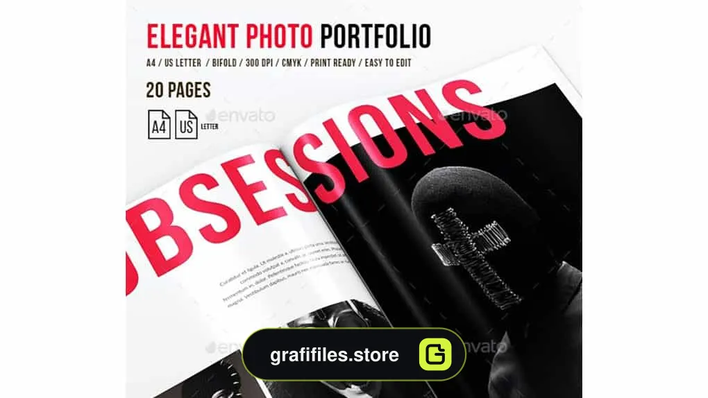 فایل لایه باز بروشور Elegant Photo Portfolio