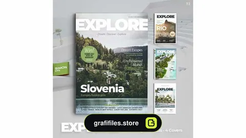 قالب ایندیزاین مجله Explore Magazine