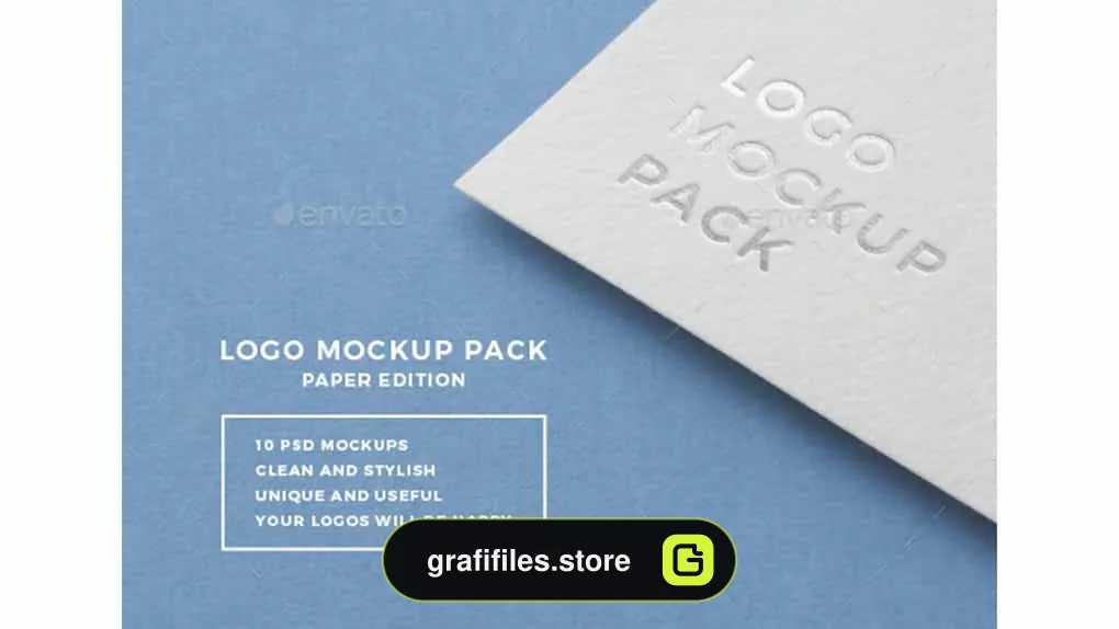 موکاپ لوگو Logo Mockup Pack Paper Edition