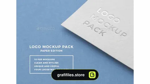 موکاپ لوگو Logo Mockup Pack Paper Edition