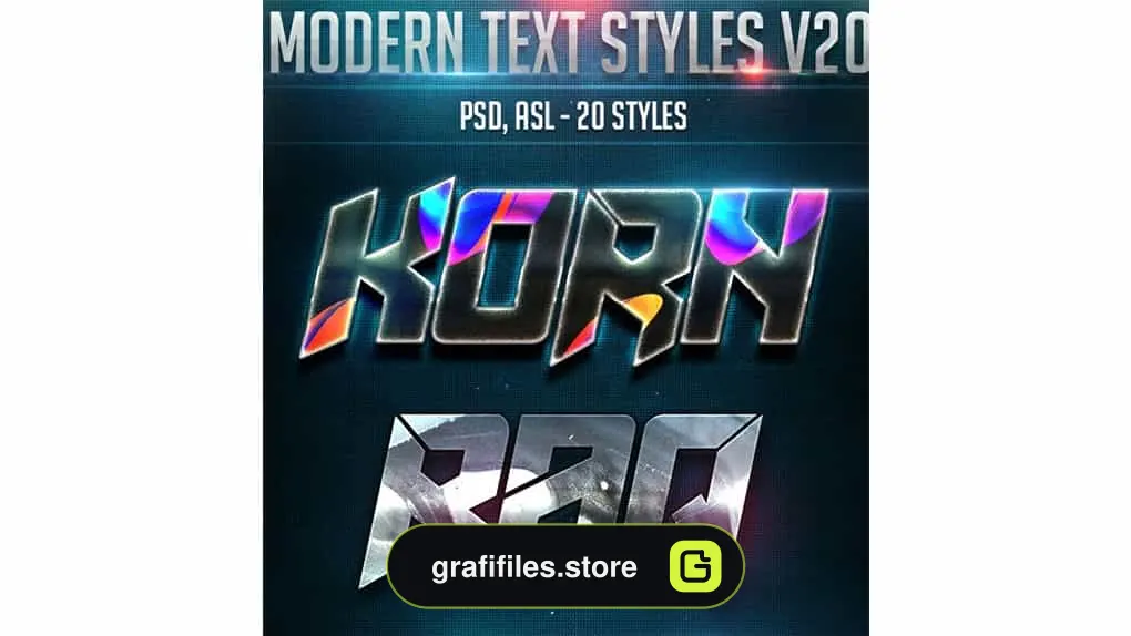 استایل آماده فتوشاپ Modern