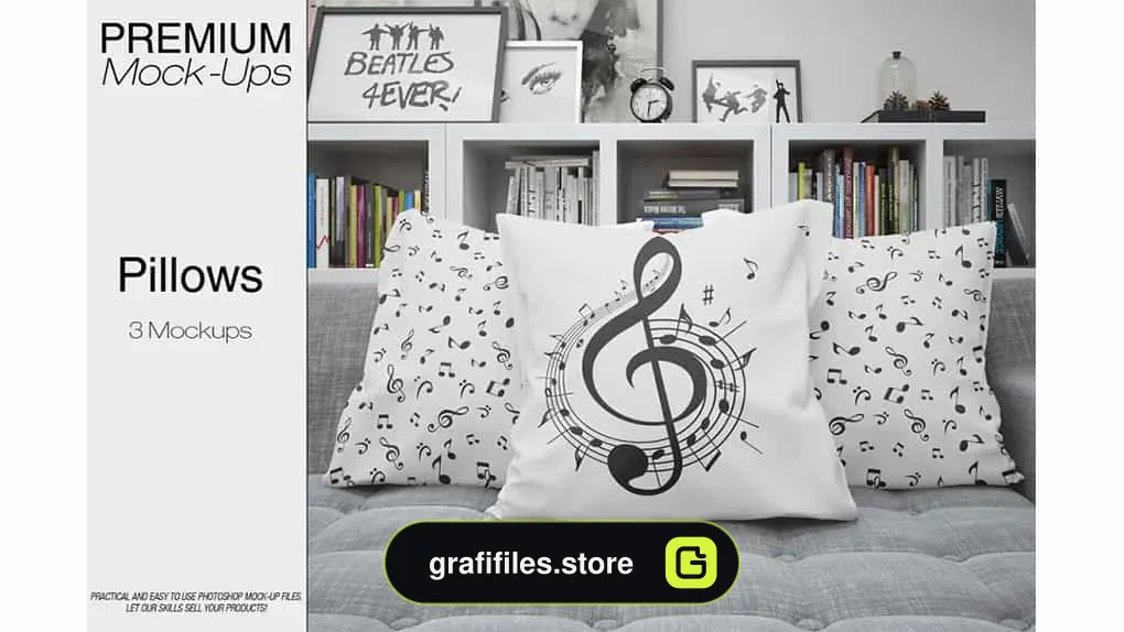 موکاپ کوسن Pillows