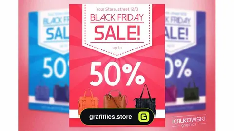 فایل لایه باز تراکت حراج جمعه سیاه Pink Black Friday Flyer Template