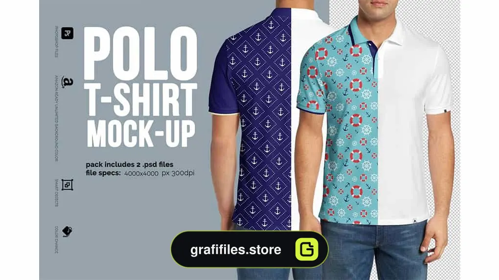 موکاپ تیشرت Polo shirt Mock-Up