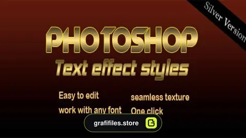 افکت متن نقره ایی