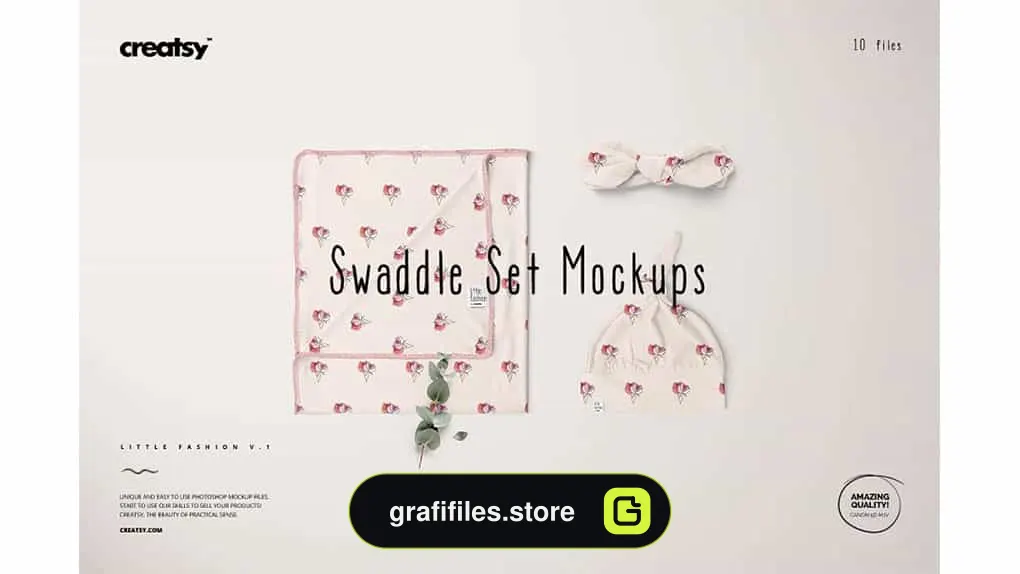 موکاپ لباس نوزاد Swaddle