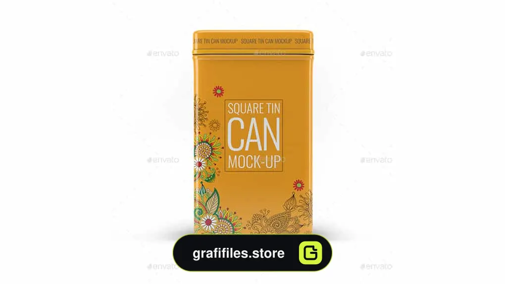 موکاپ قوطی فلزی