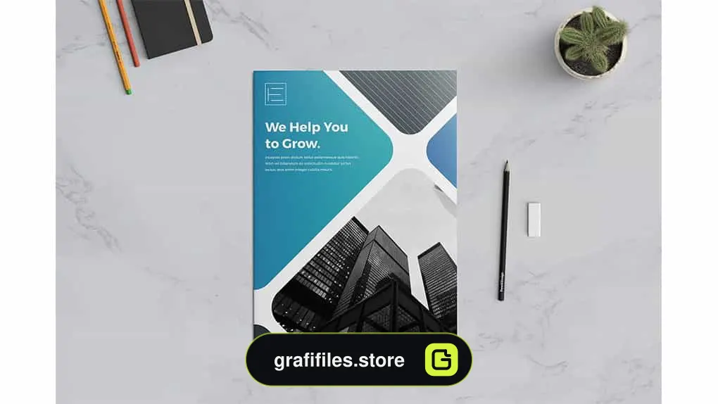 فایل لایه باز بروشور A4 Brochure Template