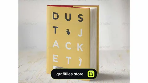 موکاپ کتاب Book Mock-Up / Dust Jacket Edition