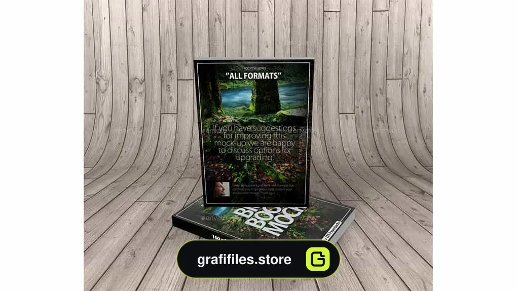 موکاپ کتاب Book Mockup Dimension