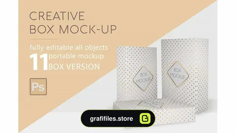 موکاپ جعبه Box Mockup