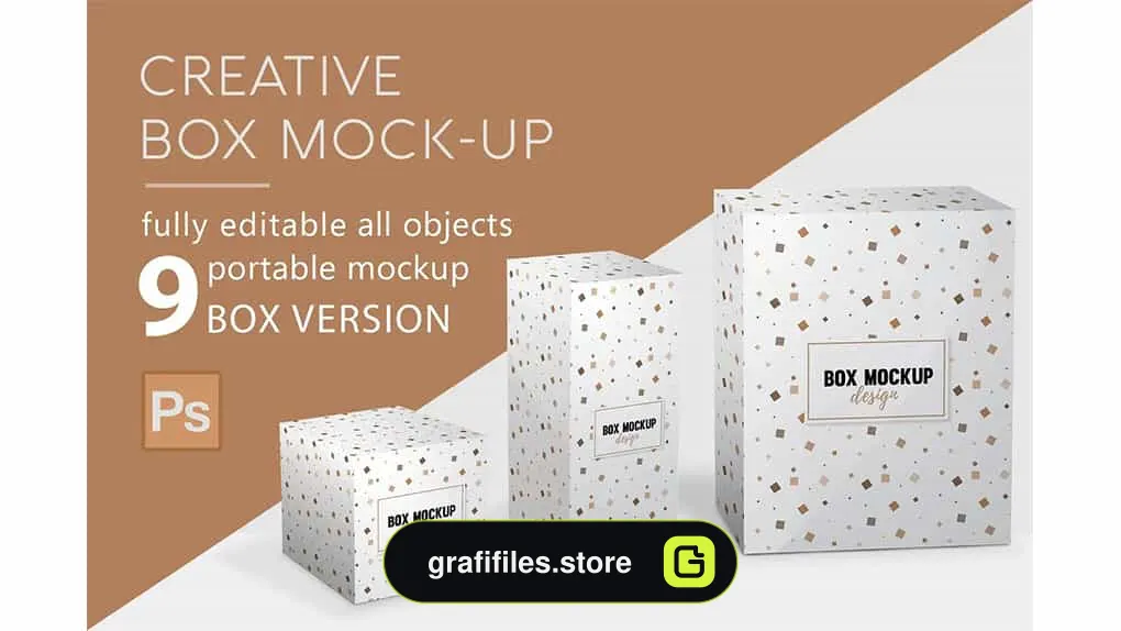 موکاپ جعبه Box Mock up