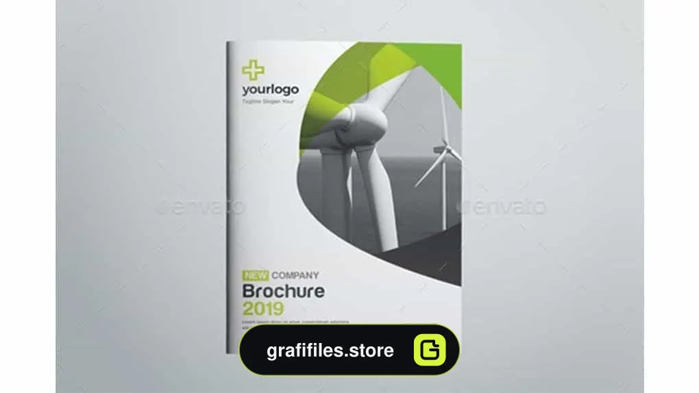 وکتور بروشور دو لت Business Bifold Brochure
