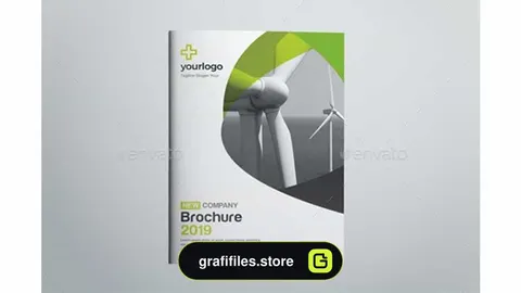 وکتور بروشور دو لت Business Bifold Brochure