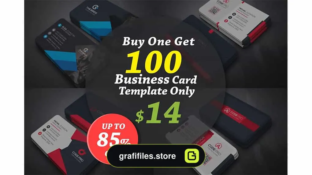 فایل لایه باز کارت ویزیت Business Cards Bundle
