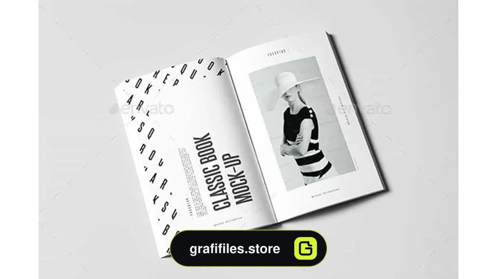 موکاپ کتاب Classic Book Mock-up