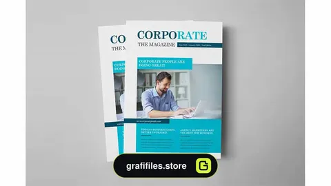 قالب ایندیزاین مجله Corporate Business Magazine Template