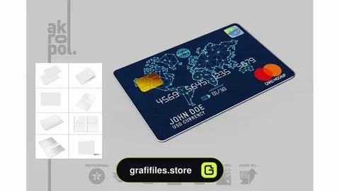 موکاپ کارت اعتباری Credit Cards Mockup